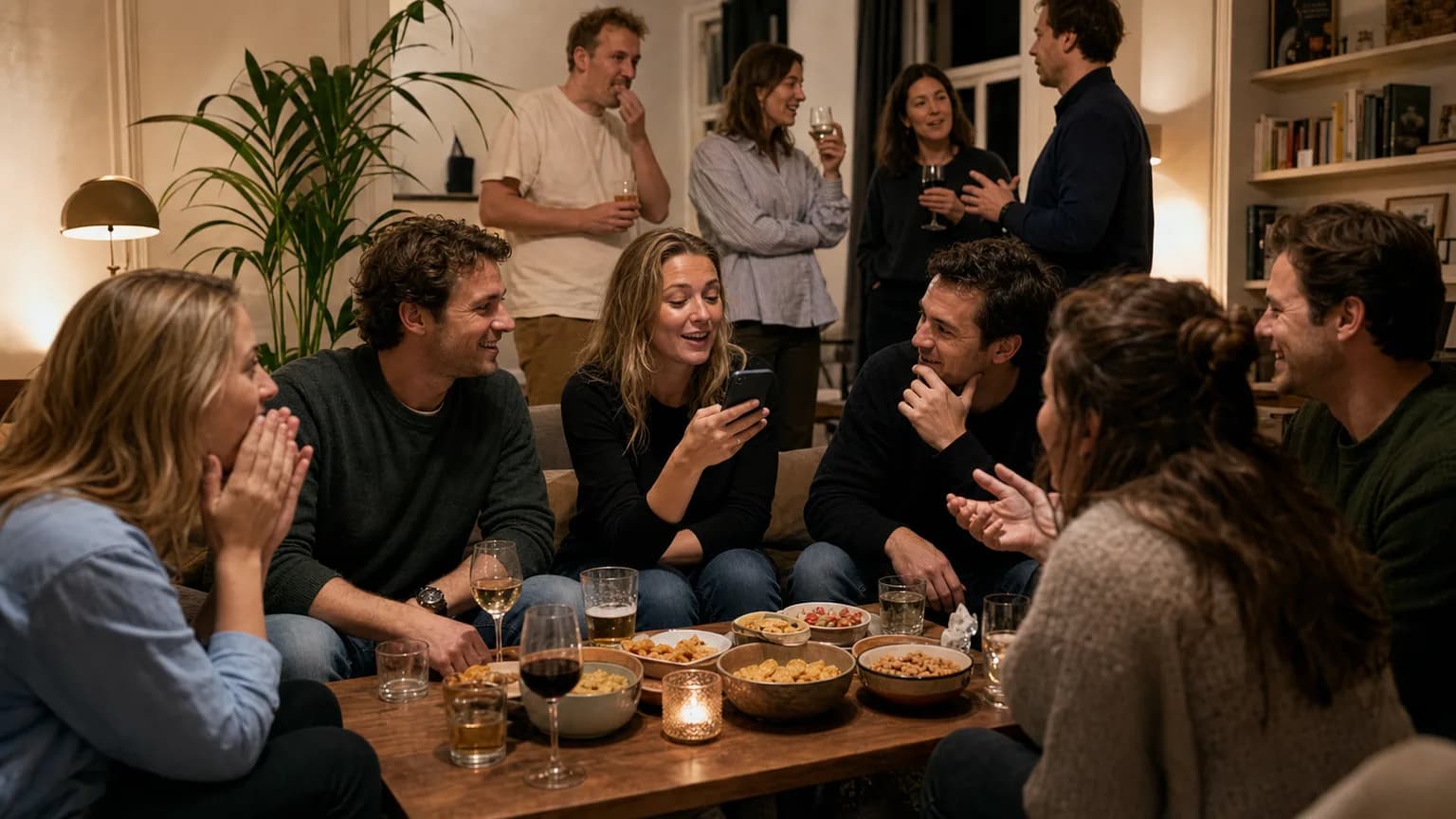 Borrelspelletjes zonder kaarten of voorbereiding