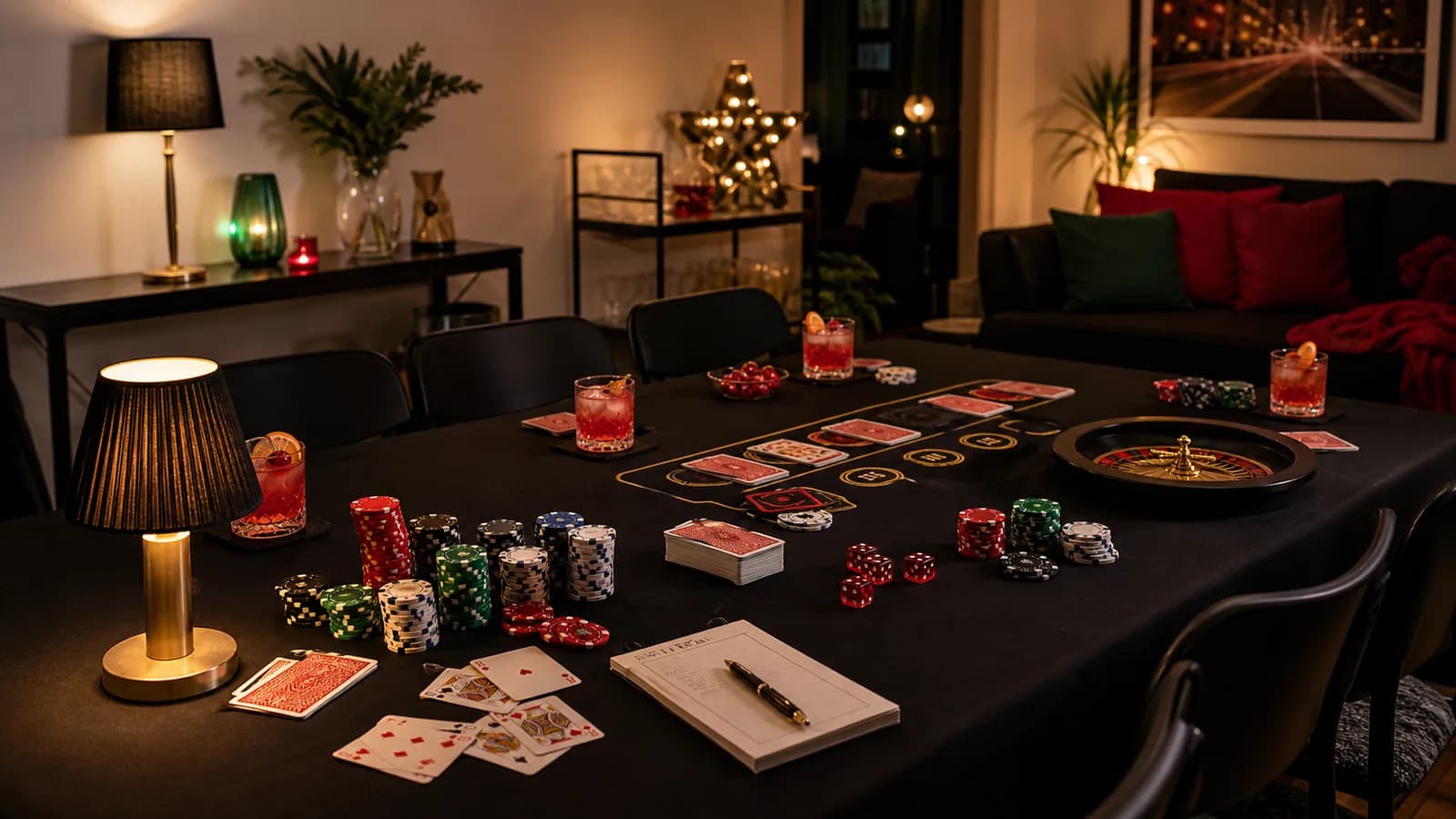Casino night themafeest: chique sfeer zonder echt gokken